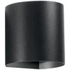 6W LED sieninis fasado šviestuvas GOLF, juodas, CCT, IP54, šviečia į viršų ir į apačią