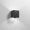 6W LED sieninis fasado šviestuvas BIOME, juodas, CCT, IP54, šviečia į viršų ir į apačią