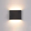 Pakabinamas šviestuvas 6W LED sieninis fasado šviestuvas ROMANO, juodas, 3000K