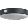 6W LED sieninis fasado šviestuvas ENDURA STYLE, juodas, 3000K, su saulės baterija ir judesio davikliu, IP44