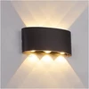 6W LED sieninis lauko šviestuvas LUMEPRA, juodas, 3000K, IP54