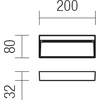 6W LED sieninis lauko šviestuvas EVEN, baltas, 3000K, IP54, 9152