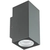 6W LED sieninis lauko šviestuvas QUAD, tamsiai pilkas, 3000K, IP65, 90088
