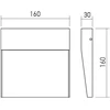 6W LED sieninis lauko šviestuvas LANDER, tamsiai pilkas, 3000K, IP54, 90479