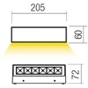 7,5W LED sieninis lauko šviestuvas AROOS, rūdžių sp., 3000K, IP65, 90922