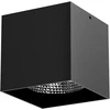 7W LED paviršinis fasado šviestuvas CEILING SQUARE, juodas, 3000K, 40°, IP65