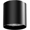 7W LED paviršinis fasado šviestuvas CEILING ROUND, juodas, 3000K, 40°, IP65