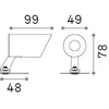 Sieninis šviestuvas 7W LED sieninis fasado šviestuvas KOALA, juodas, 3000K, IP65, 345666