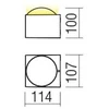 7W LED sieninis lauko šviestuvas ARI, baltas, 3000K, IP65, 90273