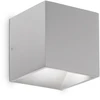 Sieninis šviestuvas Ideal Lux 8,5W LED sieninis fasado šviestuvas RUBIK, pilkas, 3000K, IP54, 326849