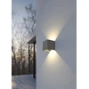 8W LED sieninis fasado šviestuvas PERSEO, pilkas, 3000K, dimeriuojamas, IP65, A2077001GRDP