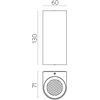 8W LED sieninis fasado šviestuvas NEXO, juodas, 2700/3000K, IP65, A2095170N