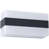 Sieninis šviestuvas 8W LED sieninis lauko šviestuvas KODIAK, juodos/baltos sp., 3000K, IP65, 90326