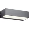 Sieninis šviestuvas 9,5W LED sieninis lauko šviestuvas LAMPRIS, tamsiai pilkas, 3000K, IP65, 90153