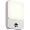 Sieninis šviestuvas 9W LED sieninis lauko šviestuvas COLIN, baltas, 4000K, IP54, su judesio davikliu, 90132
