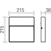 Sieninis šviestuvas 9W LED sieninis lauko šviestuvas EVEN, baltas, 3000K, IP54, 9627