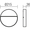 Sieninis šviestuvas 9W LED sieninis lauko šviestuvas EVEN, baltas, 3000K, IP54, 9626