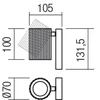 Sieninis šviestuvas DELPHI, GU10, matinės aukso sp., 01-2582