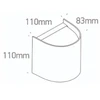 Sieninis šviestuvas, GU10, baltas, IP65, 67536A/W