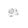 Sieninis šviestuvas LOLLY, GX53, pilkas, IP44, 354644