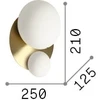 Sieninis šviestuvas NINFEA, 2xGX53, baltas, 327716