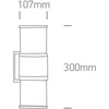 Paviršinis fasado šviestuvas, E27, pilkas, 67098/G