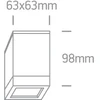 Paviršinis lauko šviestuvas, GU10, pilkas, 67130D/G