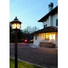 Paviršinis lauko šviestuvas YORK, E14, juodos/rudos sp., IP44, 9650