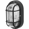 Plafonas BULKHEAD ESSENTIAL, E27, juodas, IP54