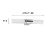 Sieninis šviestuvas ROBERT, E14, baltos/chromo sp., IP44, 4104900