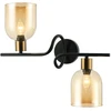 Italux Sieninis šviestuvas Servio WL-66892-2A-BK-AMB