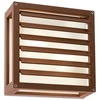 Sieninis lauko šviestuvas BRICK GLASS, E27, rūdžių sp., IP54, 9895