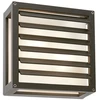 Sieninis lauko šviestuvas BRICK GLASS, E27, tamsiai pilkas, IP54, 9894