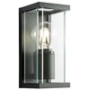 Sieninis lauko šviestuvas VITRA, E27, juodas, IP54, 9107
