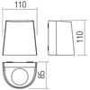 Sieninis lauko šviestuvas TRON, GU10, tamsiai pilkas, IP65, 90456