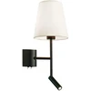 Sieninis šviestuvas SONIA, E27, juodas/baltas + LED 3W, 4260600