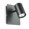 Sieninis šviestuvas Ideal Lux Wall lamp with 1 light SPOT, GU10, juodas