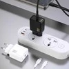 Dudao A26LEU PD 20W GaN USB-C sieninis įkroviklis su USB-C–Lightning laidu - Juodas