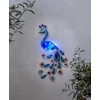 Sienos dekoracija „povas“ su saulės panele ir LED apšvietimu