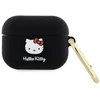 Hello Kitty HKAP3DKHSK AirPods Pro Dėklas juodos spalvos Silicone 3D Kitty Head