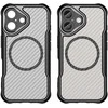 silikoninis dėklas iPhone 16“ - juoda