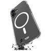 Puro Impact dėklas telefonui skaidrus D3O MagSafe Silikoninis Apple iPhone 16 – dėklas telefonui skaidrus