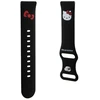 Hello Kitty Universal apyrankė HKUWMSCHBLK Silicone Kitty Head juodos spalvos 20mm