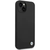 Dėklas BMW BMHCP14SSILBK Apple iPhone 14 / 15 / 13 6.1″ juodos spalvos Silicone Metal Logo