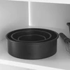 Silikoninių virtuvės įrankių rinkinys Salter Bakes, 8 vnt., juodas