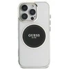 Dėklas Guess IML Metal Colored Circle Classic Logo MagSafe Apple iPhone 16 Pro Max juodos spalvos