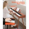 VEVOR Elektrinis pianinas 88 klavišų, medinis korpusas