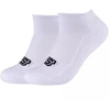Skechers 2 poros pagrindinės amortizuojančios sportinio stiliaus kojinės SK43024-1000 Baltos 39-42