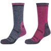 Skechers 2PPK Moteriškos takinio vilnos kojinės SK41105-5700 Rožinės 35-38
