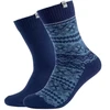 Skechers 2PPK Vyrų Laisvalaikio Žakardo Kojinės SK41049-5501 Tamsiai Mėlyna 39-42